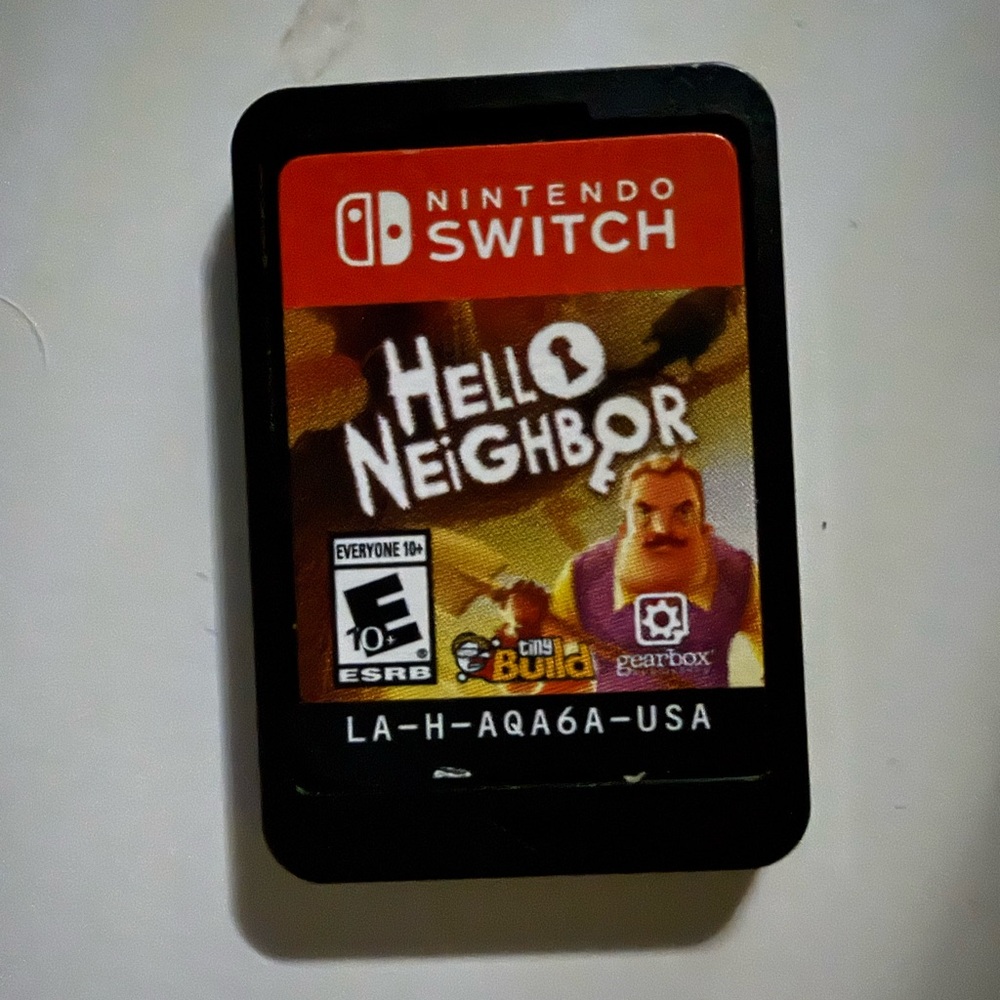 Nintendo Switch Hello Neighbor Game Card